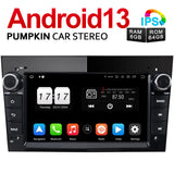 Pumpkin Android 13 Car Radio Navi Opel for Corsa D Astra H Zafira B Meriva A, Vectra C with Bluetooth CD Player 