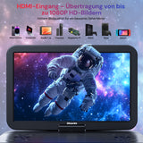 15,4-Zoll Tragbarer Blu-ray-DVD-Player mit 1920 * 1200-LCD-Bildschirm und 4000-mAh-Akku