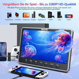 12.5 Inch Dual Screen DVD Player for Car with HDMI Input, Headphones, Mounting Bracket, Double Speaker, DVD Player Car Headrest, Supports Sync Screen, AV Input and Output