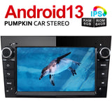 Pumpkin Android 13 Car Radio Navi Opel for Corsa D Astra H Zafira B Meriva A, Vectra C with Bluetooth CD Player 